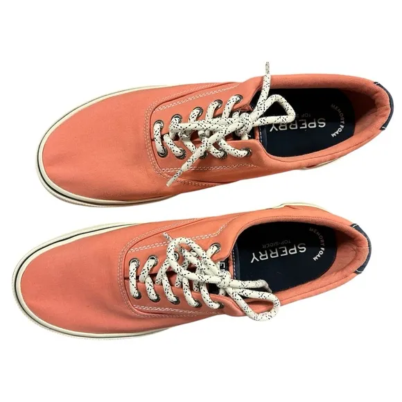 Sperry STS19131 Men Halyard CVO Sneaker Shoes Casual Summer Coral Pink Size 11