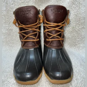 Sperry Top-Sider Saltwater Waterproof Leather Duck Boots Women’s Size 10
