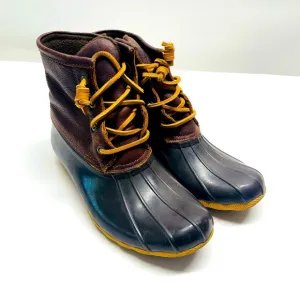 Sperry womens duck waterproof rubber boots size 8