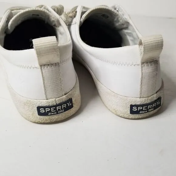 Sperry Women's size 7.5 white athletic shoes leather