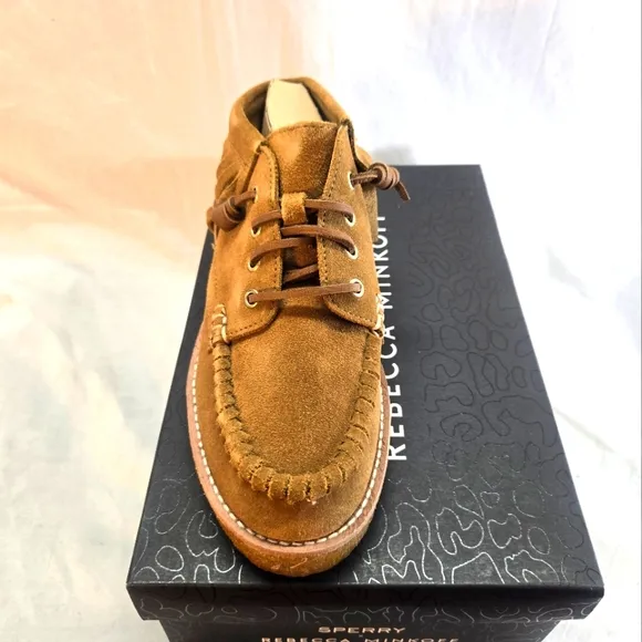SPERRY X REBECCA MINKOFF Women's Size 7 Fringe Suede Chukka Boots New