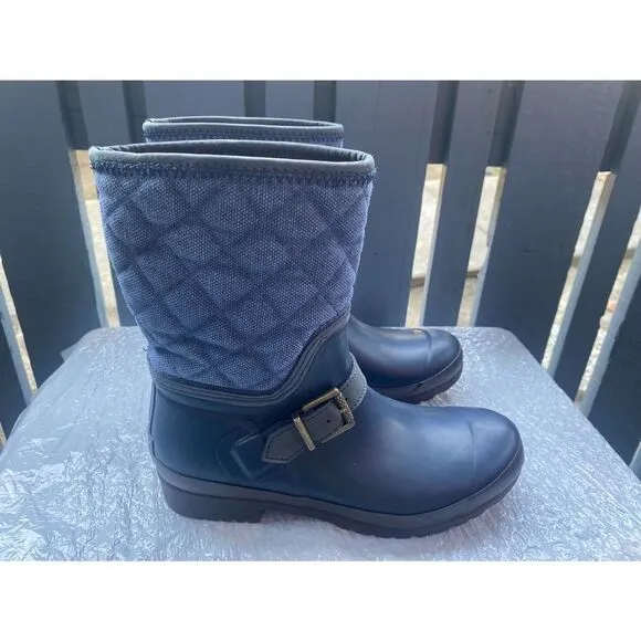 SPERRY Women's Waterproof Rubber Gray Boots Sz 8