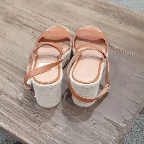 Splendid Bowie round toe platform block heel espadrille sandals . Size 9.5 NWT