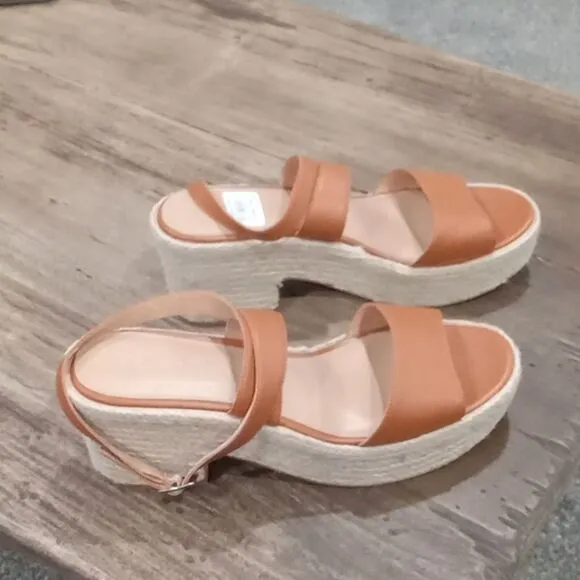 Splendid Bowie round toe platform block heel espadrille sandals . Size 9.5 NWT
