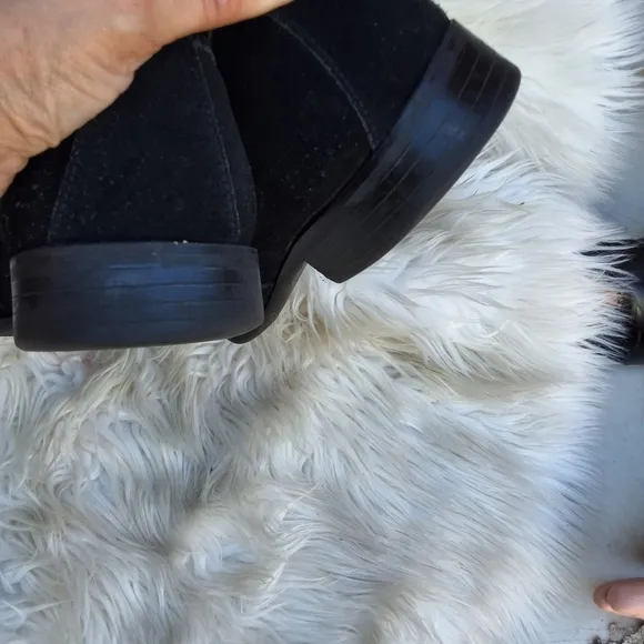 Stacy Adams‎ Black suede stylized loafers 11.5