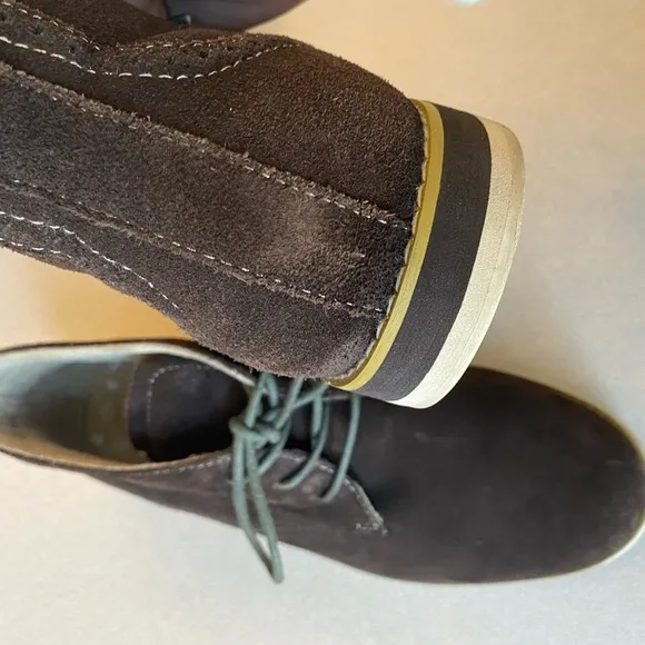 Stacy Adams Dark Brown Suede Chukka Style Boots