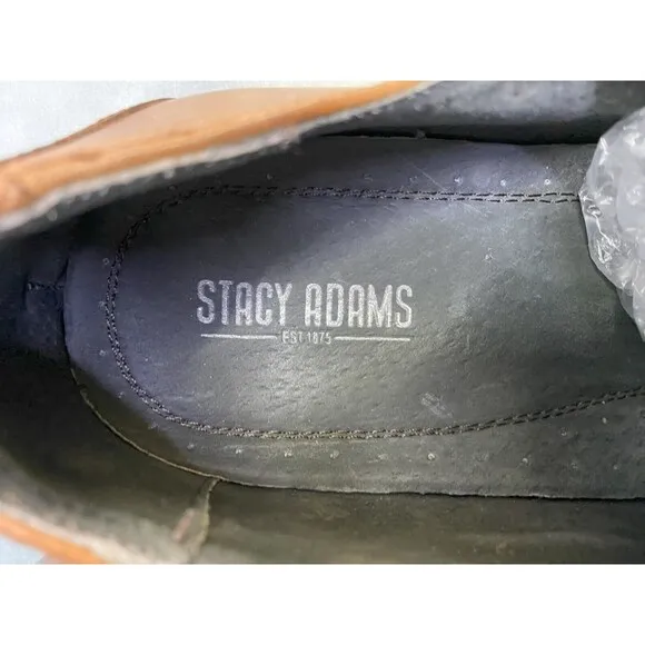Stacy Adams Men's Wingtip Dress Shoes Size 10 Leather Brown