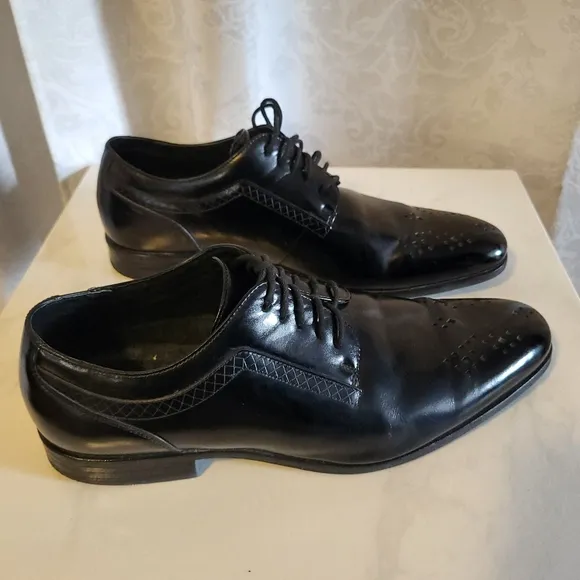Stacy Adams Plain Toe Men's Oxford, Derby Dress Shoes, Size 11.5m, Black