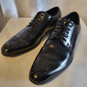Stacy Adams Plain Toe Men's Oxford, Derby Dress Shoes, Size 11.5m, Black
