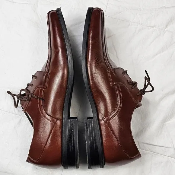 Stacy Adams Brown Leather Oxford Lace Up‎ Shoes Men's Size 9.5