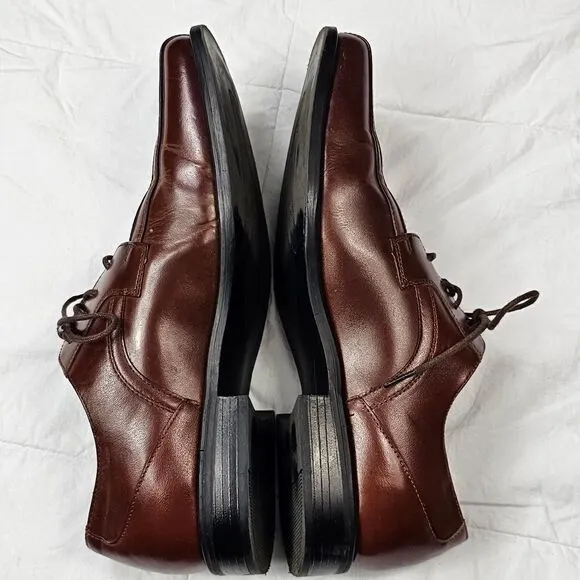 Stacy Adams Brown Leather Oxford Lace Up‎ Shoes Men's Size 9.5