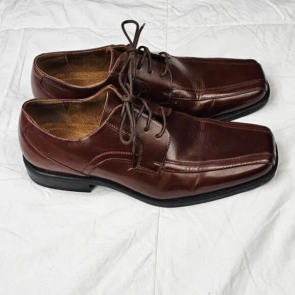 Stacy Adams Brown Leather Oxford Lace Up‎ Shoes Men's Size 9.5
