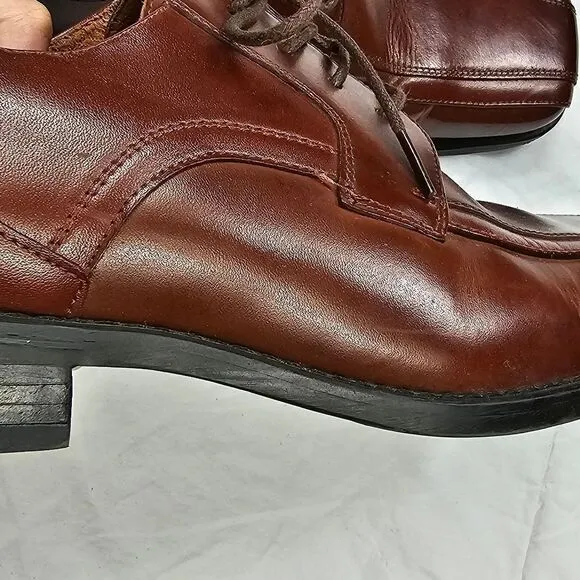 Stacy Adams Brown Leather Oxford Lace Up‎ Shoes Men's Size 9.5