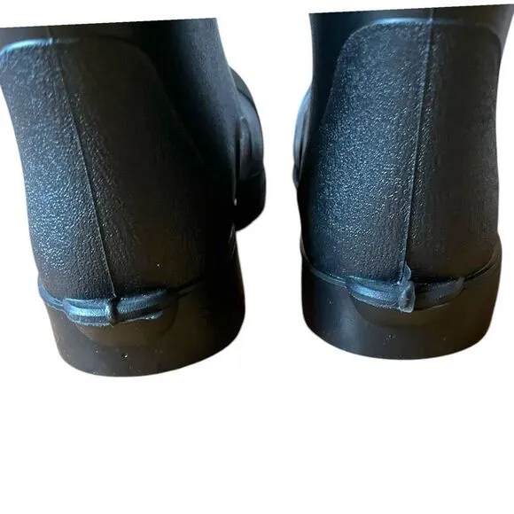 Stansport Rubber Plain Toe Knee Boots Black Workwear Farm Ranch Mens Sz 10 Weath