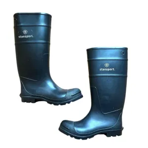 Stansport Rubber Plain Toe Knee Boots Black Workwear Farm Ranch Mens Sz 10 Weath