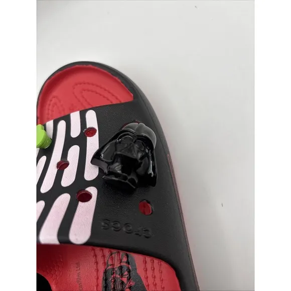Star Wars Crocs Darth Vader Classic Slide V2 Sandal Glow In The Dark Size M5 W7