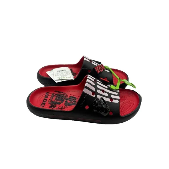 Star Wars Crocs Darth Vader Classic Slide V2 Sandal Glow In The Dark Size M5 W7