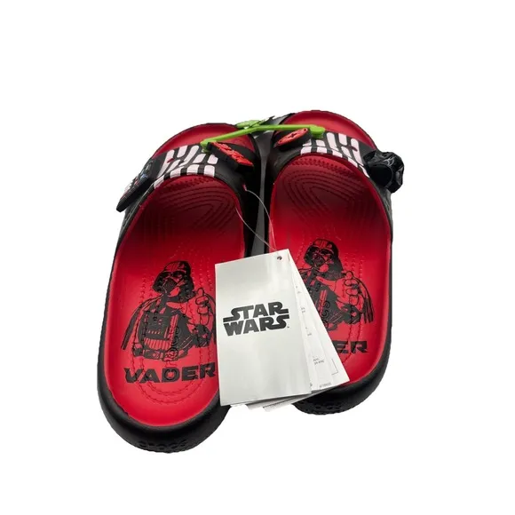 Star Wars Crocs Darth Vader Classic Slide V2 Sandal Glow In The Dark Size M5 W7