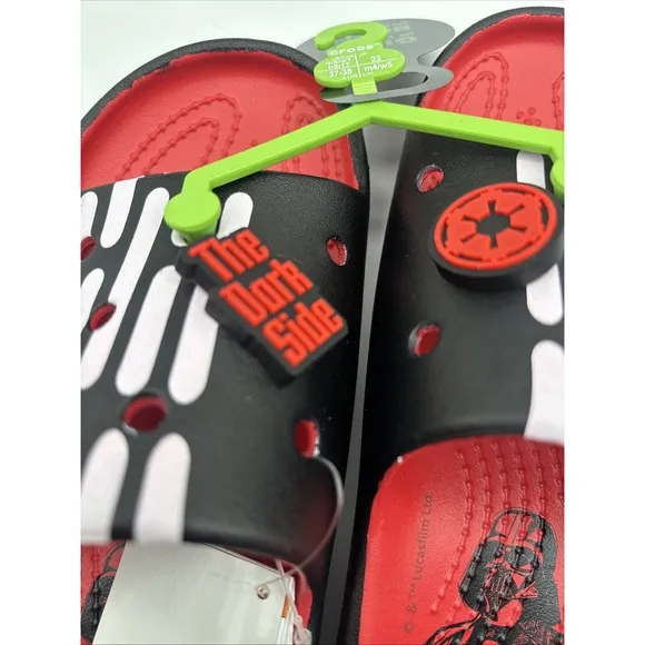 Star Wars Crocs Darth Vader Classic Slide V2 Sandal Glow In The Dark Size M5 W7