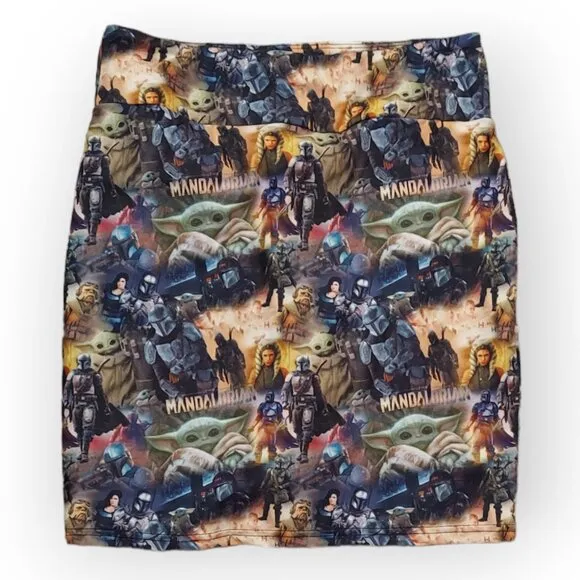 STAR WARS SKIRT SKORT DISNEY MANDALORIAN BABY YODA THE LEGGING LASS WOMEN SMALL