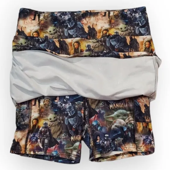 STAR WARS SKIRT SKORT DISNEY MANDALORIAN BABY YODA THE LEGGING LASS WOMEN SMALL