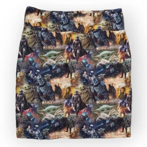 STAR WARS SKIRT SKORT DISNEY MANDALORIAN BABY YODA THE LEGGING LASS WOMEN SMALL