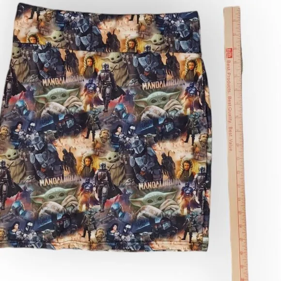 STAR WARS SKIRT SKORT DISNEY MANDALORIAN BABY YODA THE LEGGING LASS WOMEN SMALL