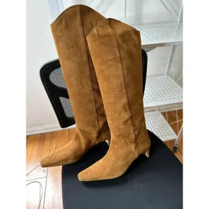Staud Wally suede boots brown 40.5