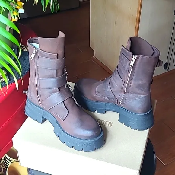 Steve Madden Buckle Ankle Boots
