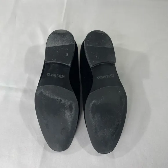 Steve Madden Men’s Laight Velvet Slip On Loafer Shoes. Color Black. Size…