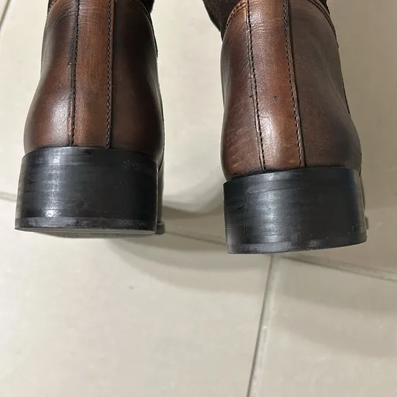 Steve Madden Ritte brown leather and suede riding boots size 7