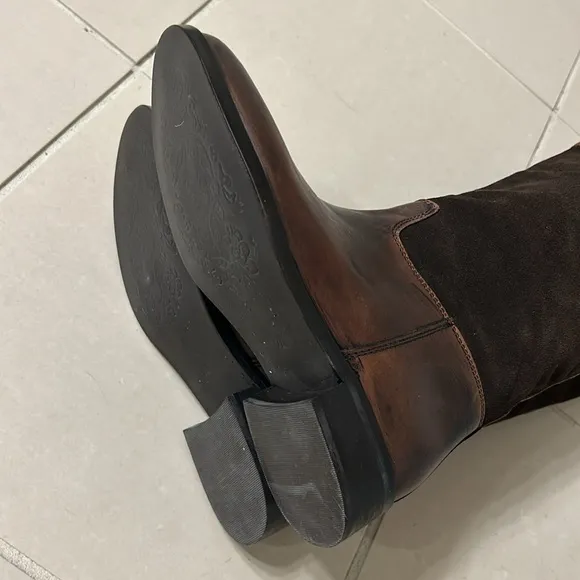 Steve Madden Ritte brown leather and suede riding boots size 7