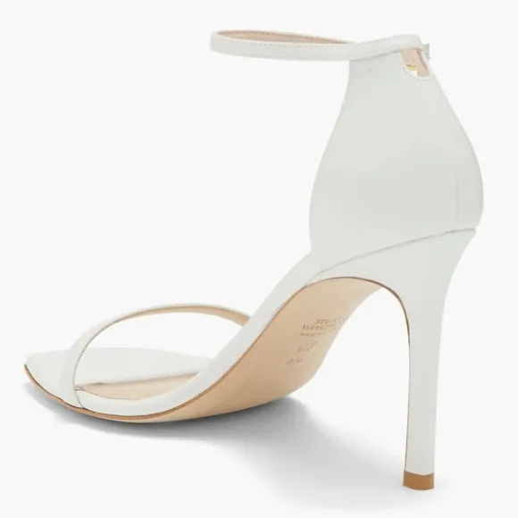 Stuart Weitzman Amelina Leather Ankle-Strap Sandals