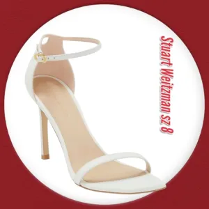 Stuart Weitzman Amelina Leather Ankle-Strap Sandals