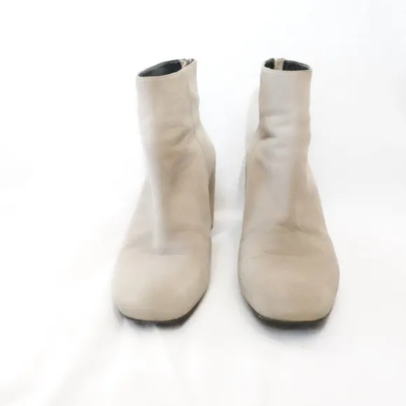 STUART WEITZMAN Bacari Light Slate Gray Suede Ankle Boots, size 9½