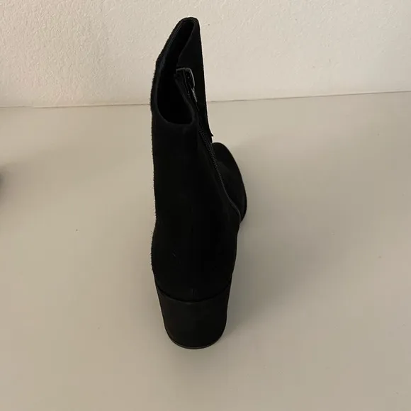 Stuart Weitzman black suede booties