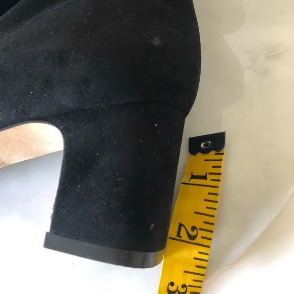Stuart Weitzman Black Suede Mila Ankle Boots