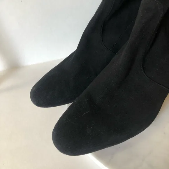 Stuart Weitzman Black Suede Mila Ankle Boots