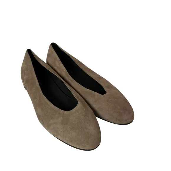Stuart Weitzman Chic pearl Brown suede flat Shoes size 10M