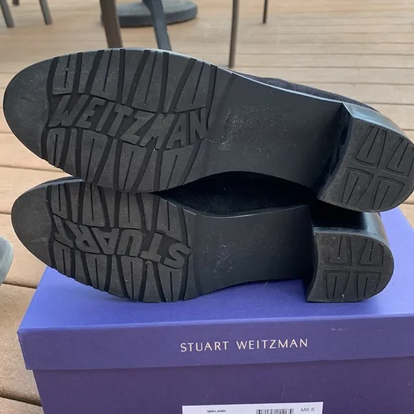 Stuart Weitzman midland black suede boots in size 8.5