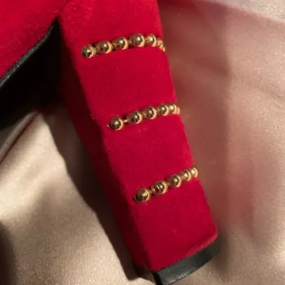 Stuart Weitzman Red Suede Pumps