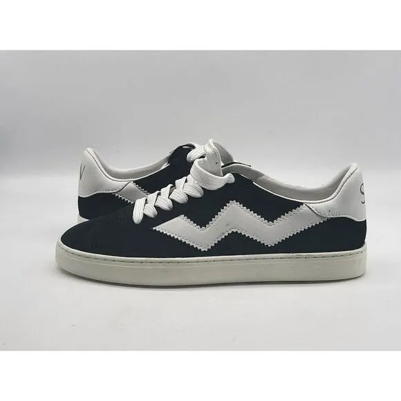 Stuart Weitzman Womens Daryl Black Suede Sneaker Shoes Size 5B