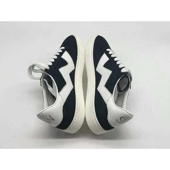 Stuart Weitzman Womens Daryl Black Suede Sneaker Shoes Size 5B