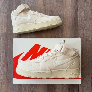 Stussy x Nike Air Force 1 Mid Fossil