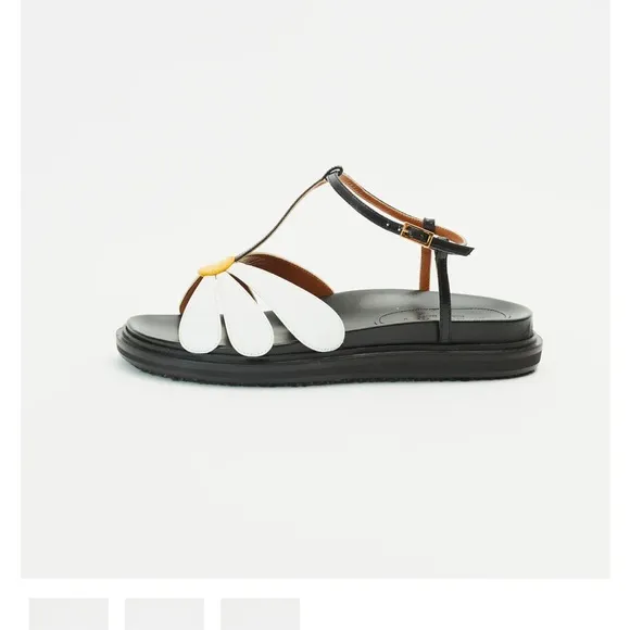 Stylish Black and White Sandals