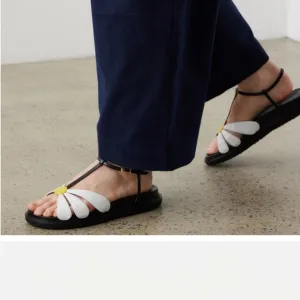 Stylish Black and White Sandals