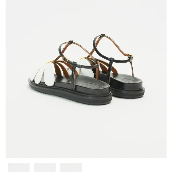 Stylish Black and White Sandals