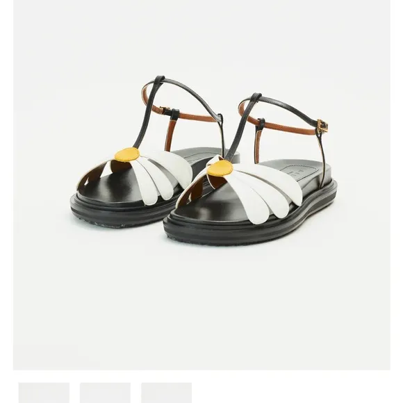 Stylish Black and White Sandals