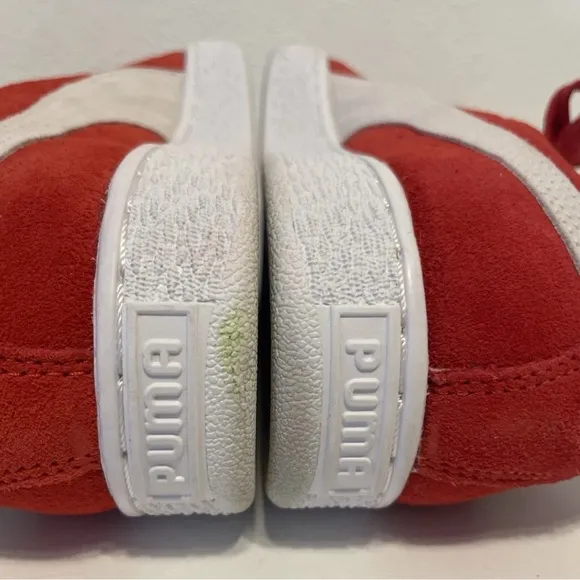 Suede Classic XXI Women's Size 7.5 Red White Sneakers Style 381410_02 Shoes