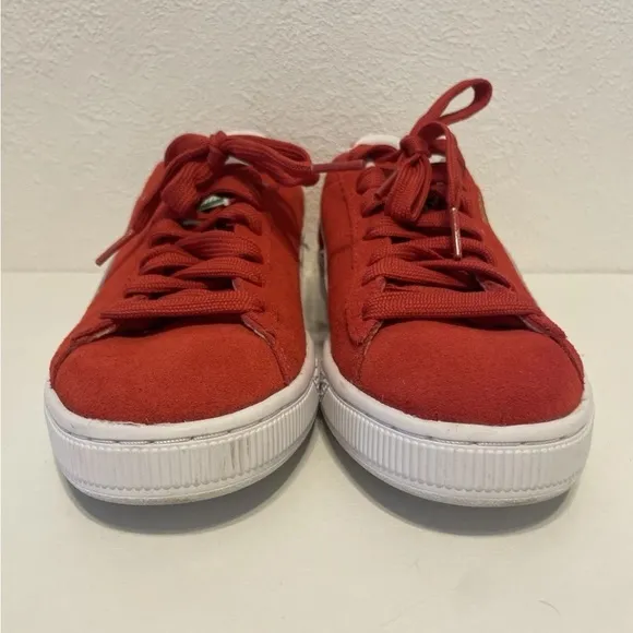 Suede Classic XXI Women's Size 7.5 Red White Sneakers Style 381410_02 Shoes